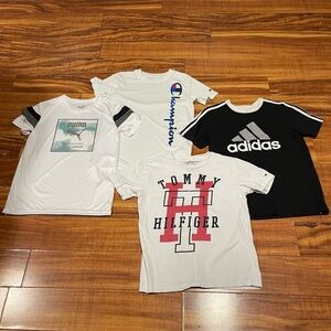 T Shirt For Boys 👦🏻-Bundle Of 4 -Colors White-(3) -One Black